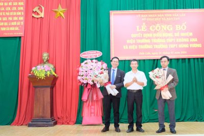 Lễ công bố quyết định điều động, bổ nhiệm hiệu trưởng Trường THPT Krông Ana